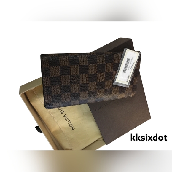 Louis vuitton Damier Ebene Brazza Bifold Long Wallet - Picture 1 of 5